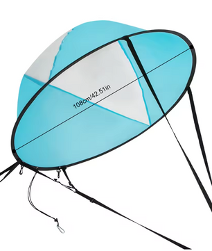 Opvouwbaar SUP Zeil 108 cm – Draagbaar Windsail voor Paddleboard, Kajak en Kano