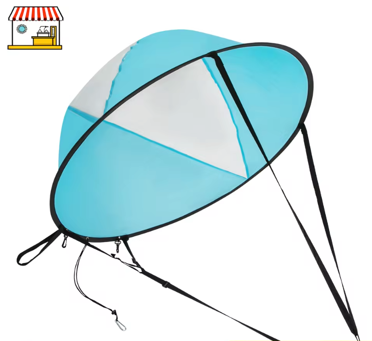 Opvouwbaar SUP Zeil 108 cm – Draagbaar Windsail voor Paddleboard, Kajak en Kano