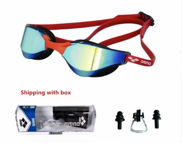 Professionele Race Zwembril – Waterdicht, Anti-Condens, UV400 Bescherming, High-Definition Lenzen voor Training en Wedstrijd