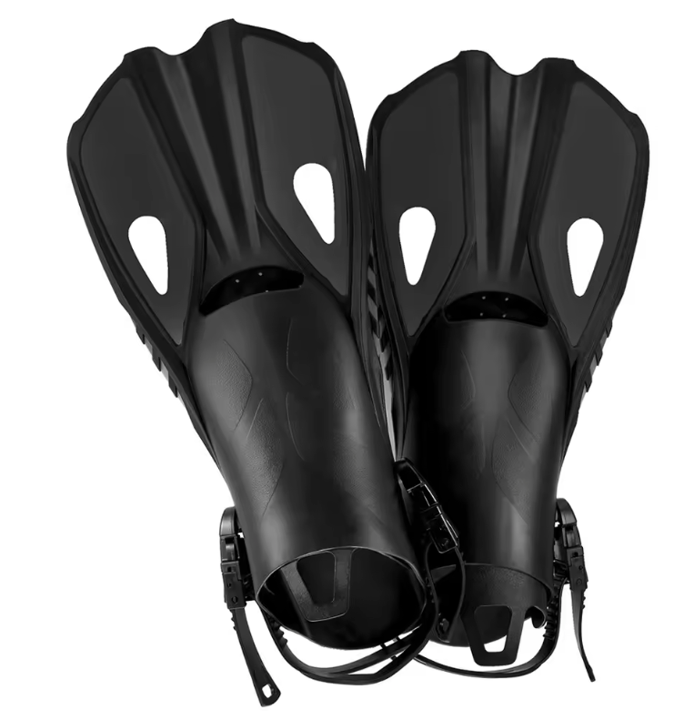 Verstelbare Snorkelvinnen Kort – Open Hak Zwemvliezen voor Duiken en Snorkelen, Lichtgewicht en Comfortabel