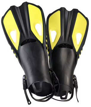 Verstelbare Snorkelvinnen Kort – Open Hak Zwemvliezen voor Duiken en Snorkelen, Lichtgewicht en Comfortabel
