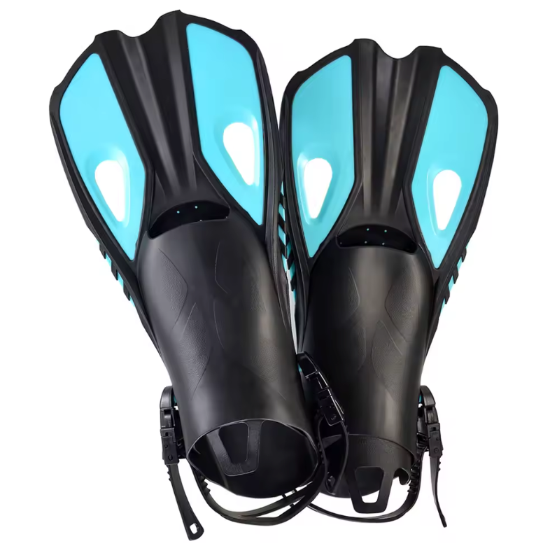 Verstelbare Snorkelvinnen Kort – Open Hak Zwemvliezen voor Duiken en Snorkelen, Lichtgewicht en Comfortabel