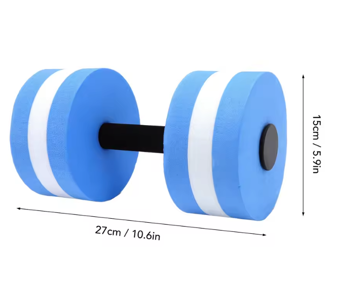 Set van 2 Water Dumbbells – EVA Drijvende Fitness Halters voor Aquafitness en Zwemtraining