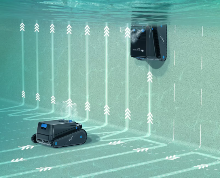 Draadloze Robot Zwembadreiniger – Intelligente Navigatie met 120 Min Batterijduur en Wandreiniging