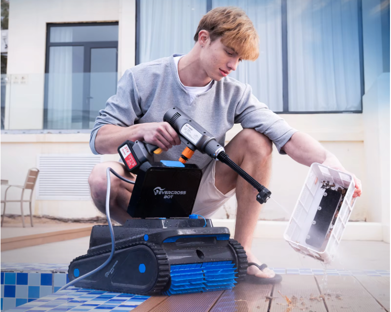 Draadloze Robot Zwembadreiniger – Intelligente Navigatie met 120 Min Batterijduur en Wandreiniging