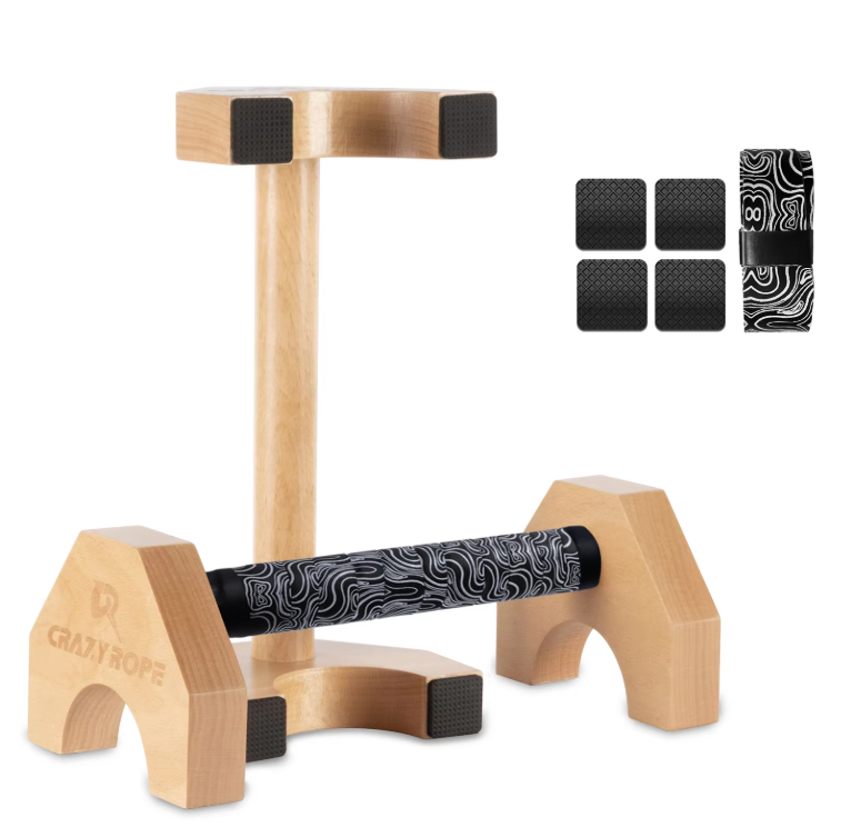 Houten Push-Up Bars Set – Antislip Parallettes voor Calisthenics en Krachttraining Thuis