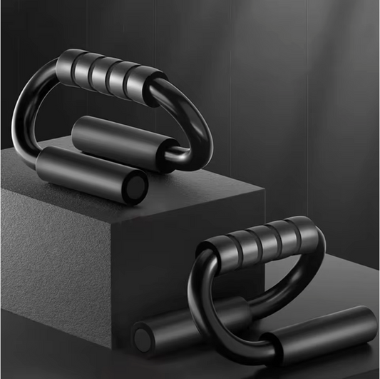 S-Type Push-up Bars – Antislip Fitness Handgrepen met Stalen Frame voor Borst- en Krachttraining