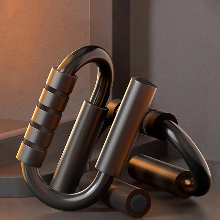 S-Type Push-up Bars – Antislip Fitness Handgrepen met Stalen Frame voor Borst- en Krachttraining
