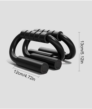 S-Type Push-up Bars – Antislip Fitness Handgrepen met Stalen Frame voor Borst- en Krachttraining