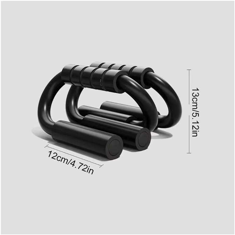 S-Type Push-up Bars – Antislip Fitness Handgrepen met Stalen Frame voor Borst- en Krachttraining
