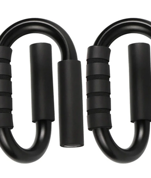 S-Type Push-up Bars – Antislip Fitness Handgrepen met Stalen Frame voor Borst- en Krachttraining