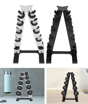 5-Laags A-Frame Halterhouder – Stalen Dumbbell Rek voor Thuisgym en Fitnessruimte