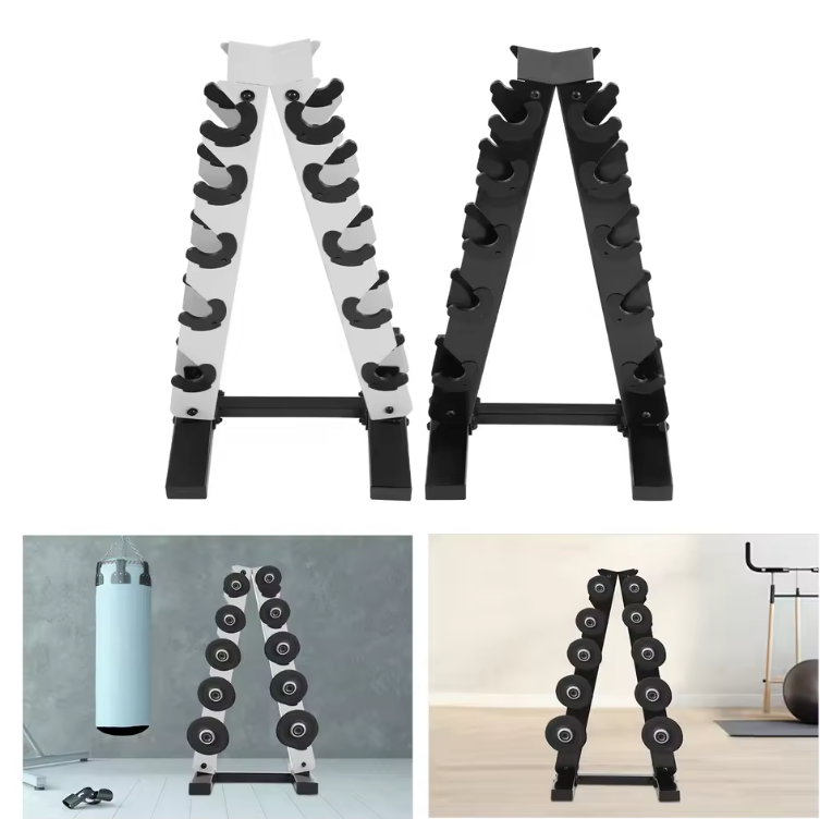 5-Laags A-Frame Halterhouder – Stalen Dumbbell Rek voor Thuisgym en Fitnessruimte