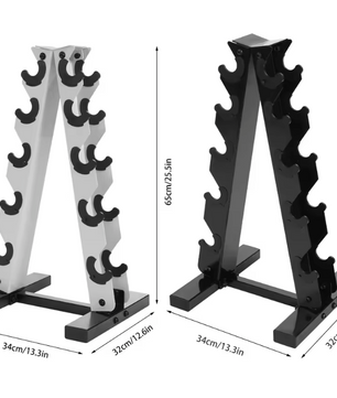 5-Laags A-Frame Halterhouder – Stalen Dumbbell Rek voor Thuisgym en Fitnessruimte