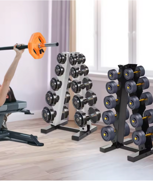 5-Laags A-Frame Halterhouder – Stalen Dumbbell Rek voor Thuisgym en Fitnessruimte