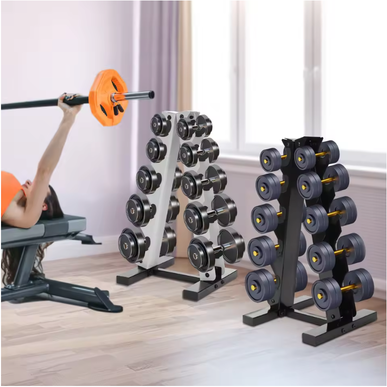 5-Laags A-Frame Halterhouder – Stalen Dumbbell Rek voor Thuisgym en Fitnessruimte