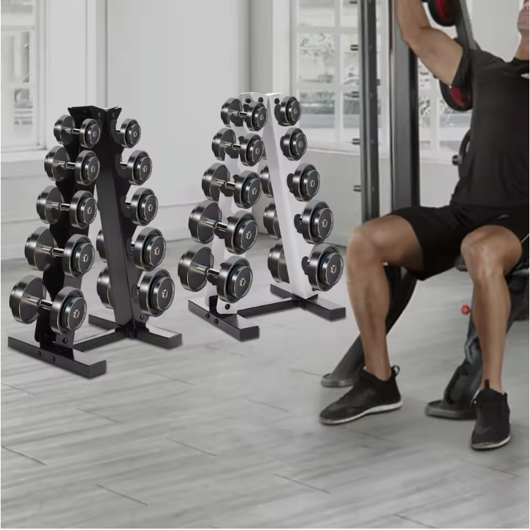 5-Laags A-Frame Halterhouder – Stalen Dumbbell Rek voor Thuisgym en Fitnessruimte