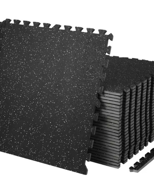 25-Delige Gym Vloermatten Set – EVA Foam en Rubber Interlocking Matten voor Fitness en Bescherming