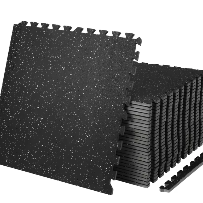 25-Delige Gym Vloermatten Set – EVA Foam en Rubber Interlocking Matten voor Fitness en Bescherming
