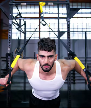 Suspension Trainer met Verstelbare Band – Full Body Fitness Trainingssysteem voor Thuis en Wandmontage