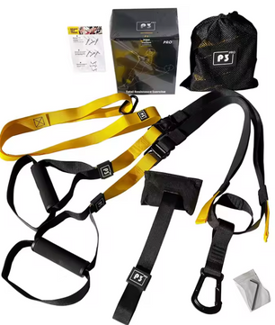 Suspension Trainer met Verstelbare Band – Full Body Fitness Trainingssysteem voor Thuis en Wandmontage