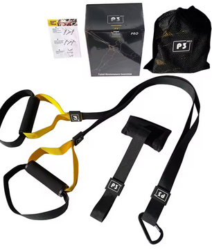 Suspension Trainer met Verstelbare Band – Full Body Fitness Trainingssysteem voor Thuis en Wandmontage