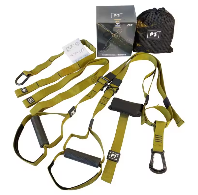 Suspension Trainer met Verstelbare Band – Full Body Fitness Trainingssysteem voor Thuis en Wandmontage