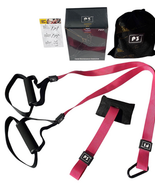 Suspension Trainer met Verstelbare Band – Full Body Fitness Trainingssysteem voor Thuis en Wandmontage