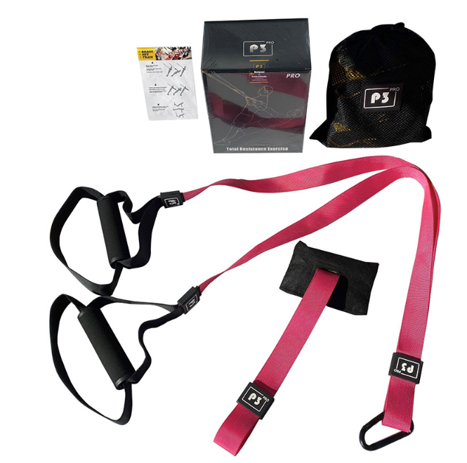 Suspension Trainer met Verstelbare Band – Full Body Fitness Trainingssysteem voor Thuis en Wandmontage