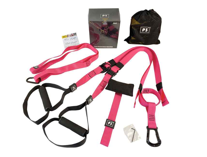 Suspension Trainer met Verstelbare Band – Full Body Fitness Trainingssysteem voor Thuis en Wandmontage