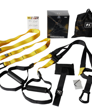 Suspension Trainer met Verstelbare Band – Full Body Fitness Trainingssysteem voor Thuis en Wandmontage