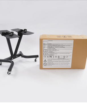 V-Vormig Halterrek met Wielen – Verstelbare Dumbbell Standaard voor Thuisgym en Fitnessruimte