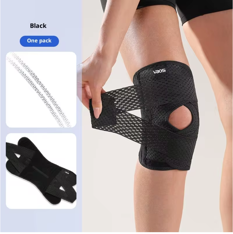 Kniebrace met Compressie en Zijdelingse Stabilisatie – Ademende Ondersteuning voor Knie en Herstel