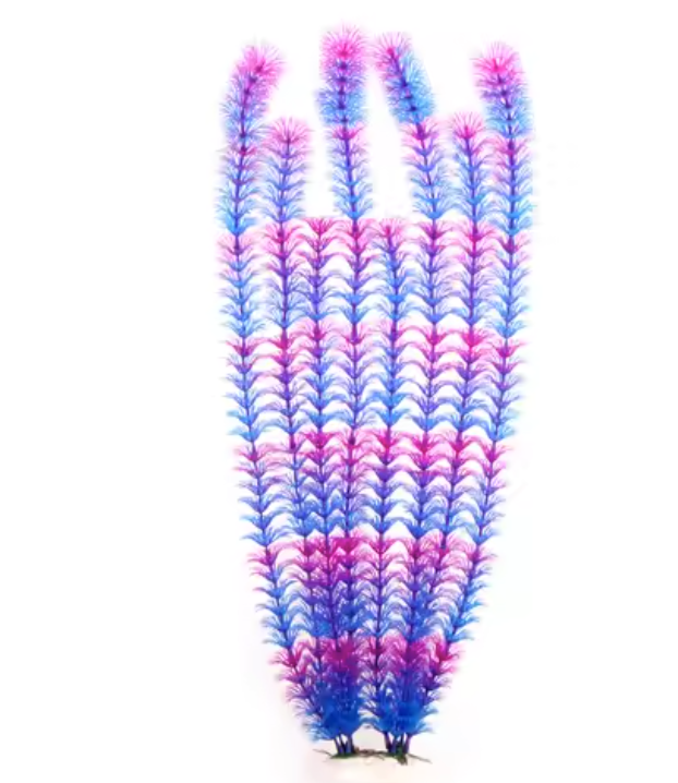 Grote Kunstmatige Aquariumplant – 50 cm Onderwater Watergras Decoratie met Keramische Basis