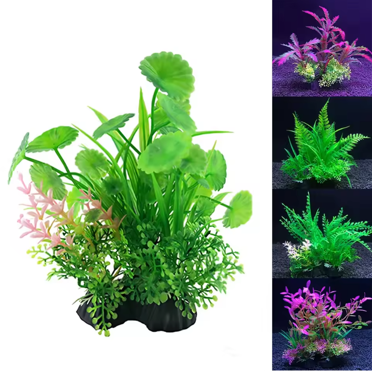 Set van 12 Kunstmatige Aquariumplanten – Onderwater Gras Decoratie voor Vissentank (14 cm)