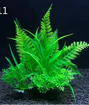 Set van 12 Kunstmatige Aquariumplanten – Onderwater Gras Decoratie voor Vissentank (14 cm)