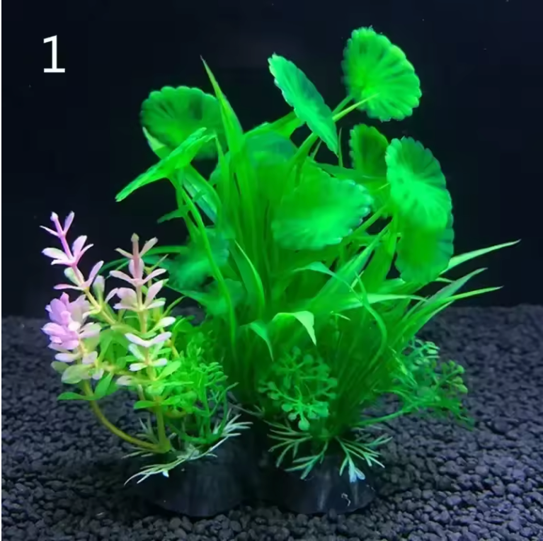 Set van 12 Kunstmatige Aquariumplanten – Onderwater Gras Decoratie voor Vissentank (14 cm)