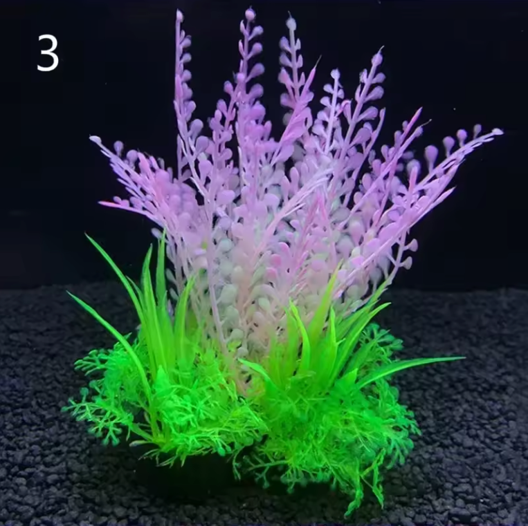 Set van 12 Kunstmatige Aquariumplanten – Onderwater Gras Decoratie voor Vissentank (14 cm)