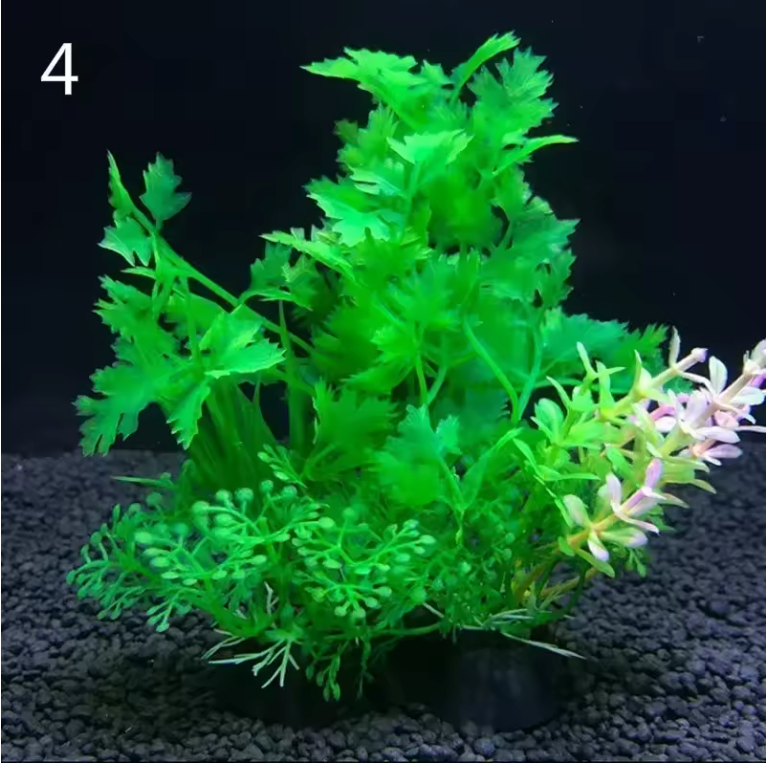 Set van 12 Kunstmatige Aquariumplanten – Onderwater Gras Decoratie voor Vissentank (14 cm)