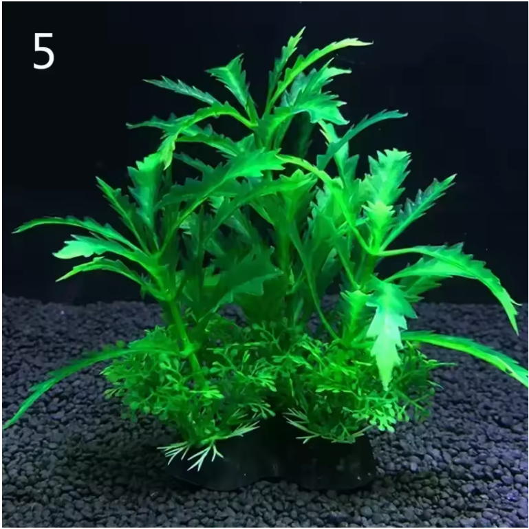 Set van 12 Kunstmatige Aquariumplanten – Onderwater Gras Decoratie voor Vissentank (14 cm)
