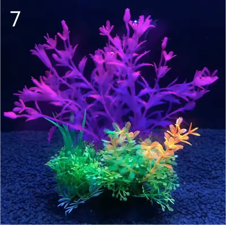 Set van 12 Kunstmatige Aquariumplanten – Onderwater Gras Decoratie voor Vissentank (14 cm)