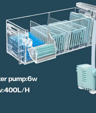 Aquarium Waterval Topfilter – Meerlaags Filtersysteem met Zuurstofcirculatie