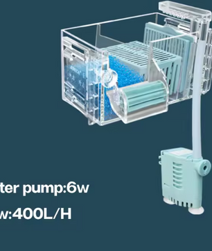 Aquarium Waterval Topfilter – Meerlaags Filtersysteem met Zuurstofcirculatie