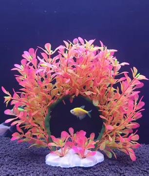 Kunstmatige Aquariumplant Krans – Realistische Waterplant Decoratie voor Aquarium
