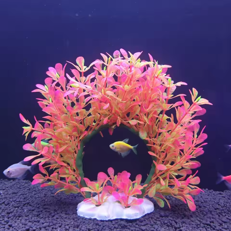 Kunstmatige Aquariumplant Krans – Realistische Waterplant Decoratie voor Aquarium