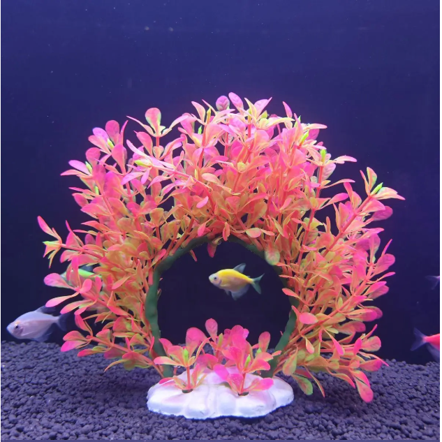 Kunstmatige Aquariumplant Krans – Realistische Waterplant Decoratie voor Aquarium