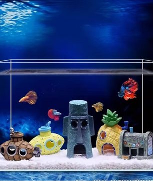 Aquarium Mini Landschap Decoratie – Schuilplaats Ornament voor Vissen en Garnalen