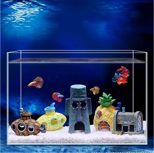 Aquarium Mini Landschap Decoratie – Schuilplaats Ornament voor Vissen en Garnalen