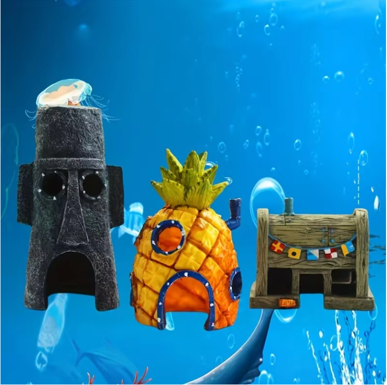 Aquarium Mini Landschap Decoratie – Schuilplaats Ornament voor Vissen en Garnalen