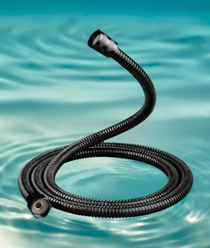 Zwarte RVS Doucheslang met Universele G1/2 Aansluiting – Flexibele Douche Slang